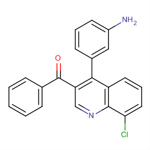 854768-47-1  Methanone, [4-(3-aminophenyl)-8-chloro-3-quinolinyl]phenyl-