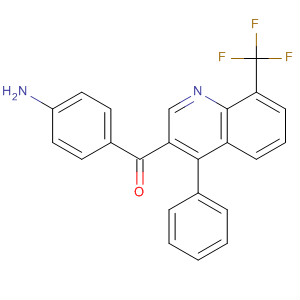 854769-09-8  Methanone, (4-aminophenyl)[4-phenyl-8-(trifluoromethyl)-3-quinolinyl]-