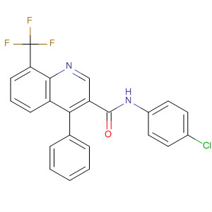 854769-45-2  3-Quinolinecarboxamide,N-(4-chlorophenyl)-4-phenyl-8-(trifluoromethyl)-
