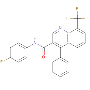 854769-49-6  3-Quinolinecarboxamide,N-(4-fluorophenyl)-4-phenyl-8-(trifluoromethyl)-