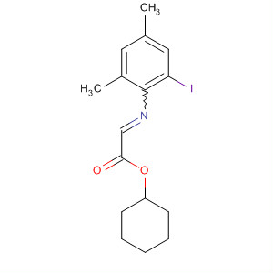 854892-52-7  Acetic acid, [(2-iodo-4,6-dimethylphenyl)imino]-, cyclohexyl ester
