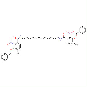 85513-28-6  Benzamide,N,N'-1,12-dodecanediylbis[4-methyl-2-nitro-3-(phenylmethoxy)-