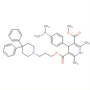 855311-50-1  3,5-Pyridinedicarboxylic acid,4-[4-(dimethylamino)phenyl]-1,4-dihydro-2,6-dimethyl-,3-(4,4-diphenyl-1-piperidinyl)propyl methyl ester