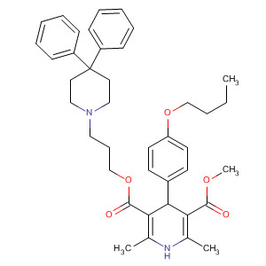 855311-64-7  3,5-Pyridinedicarboxylic acid,4-(4-butoxyphenyl)-1,4-dihydro-2,6-dimethyl-,3-(4,4-diphenyl-1-piperidinyl)propyl methyl ester