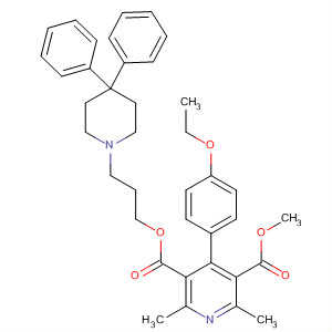 855311-66-9  3,5-Pyridinedicarboxylic acid, 4-(4-ethoxyphenyl)-2,6-dimethyl-,3-(4,4-diphenyl-1-piperidinyl)propyl methyl ester