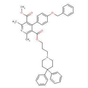 855311-68-1  3,5-Pyridinedicarboxylic acid,2,6-dimethyl-4-[4-(phenylmethoxy)phenyl]-,3-(4,4-diphenyl-1-piperidinyl)propyl methyl ester