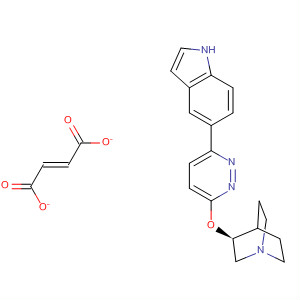 855738-69-1  1-Azabicyclo[2.2.2]octane, 3-[[6-(1H-indol-5-yl)-3-pyridazinyl]oxy]-,(3S)-, (2E)-2-butenedioate (1:1)