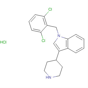855774-98-0  1H-Indole, 1-[(2,6-dichlorophenyl)methyl]-3-(4-piperidinyl)-,monohydrochloride