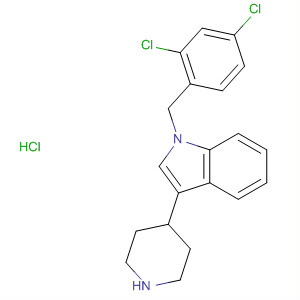 855775-00-7  1H-Indole, 1-[(2,4-dichlorophenyl)methyl]-3-(4-piperidinyl)-,monohydrochloride