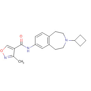 856901-87-6  4-Isoxazolecarboxamide,N-(3-cyclobutyl-2,3,4,5-tetrahydro-1H-3-benzazepin-7-yl)-3-methyl- 856901-87-6  4-Isoxazolecarboxamide,N-(3-cyclobutyl-2,3,4,5-tetrahydro-1H-3-benzazepin-7-yl)-3-methyl-