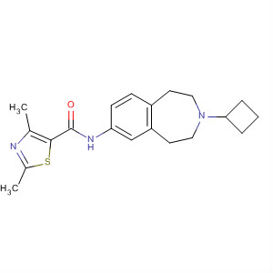856901-90-1  5-Thiazolecarboxamide,N-(3-cyclobutyl-2,3,4,5-tetrahydro-1H-3-benzazepin-7-yl)-2,4-dimethyl-
