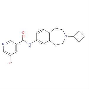856902-29-9  3-Pyridinecarboxamide,5-bromo-N-(3-cyclobutyl-2,3,4,5-tetrahydro-1H-3-benzazepin-7-yl)-