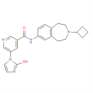 856902-30-2  3-Pyridinecarboxamide,N-(3-cyclobutyl-2,3,4,5-tetrahydro-1H-3-benzazepin-7-yl)-5-(1H-imidazol-1-yl)-