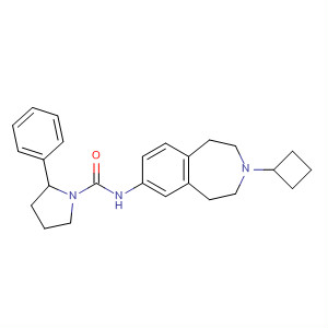 856902-67-5  1-Pyrrolidinecarboxamide,N-(3-cyclobutyl-2,3,4,5-tetrahydro-1H-3-benzazepin-7-yl)-2-phenyl-