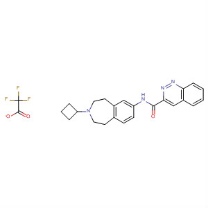 856902-88-0  2-Quinoxalinecarboxamide,N-(3-cyclobutyl-2,3,4,5-tetrahydro-1H-3-benzazepin-7-yl)-,trifluoroacetate