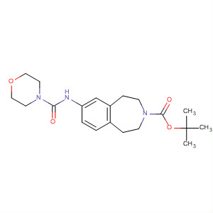 856905-10-7  3H-3-Benzazepine-3-carboxylic acid,1,2,4,5-tetrahydro-7-[(4-morpholinylcarbonyl)amino]-, 1,1-dimethylethylester