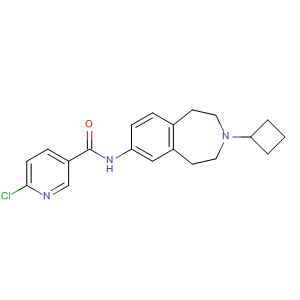 856905-17-4  3-Pyridinecarboxamide,6-chloro-N-(3-cyclobutyl-2,3,4,5-tetrahydro-1H-3-benzazepin-7-yl)-