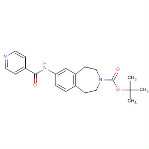 856905-20-9  3H-3-Benzazepine-3-carboxylic acid,1,2,4,5-tetrahydro-7-[(4-pyridinylcarbonyl)amino]-, 1,1-dimethylethylester