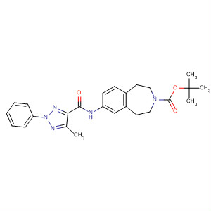 856905-26-5  3H-3-Benzazepine-3-carboxylic acid,1,2,4,5-tetrahydro-7-[[(5-methyl-2-phenyl-2H-1,2,3-triazol-4-yl)carbonyl]amino]-, 1,1-dimethylethyl ester