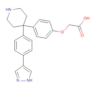 857532-03-7  Acetic acid, [4-[4-[4-(1H-pyrazol-4-yl)phenyl]-4-piperidinyl]phenoxy]-