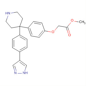 857532-04-8  Acetic acid, [4-[4-[4-(1H-pyrazol-4-yl)phenyl]-4-piperidinyl]phenoxy]-,methyl ester