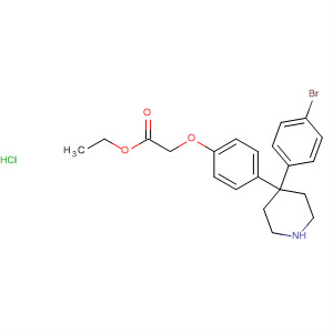 857532-05-9  Acetic acid, [4-[4-(4-bromophenyl)-4-piperidinyl]phenoxy]-, ethyl ester,hydrochloride