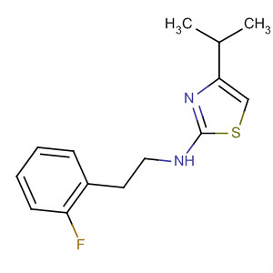 858114-64-4  2-Thiazolamine, N-[2-(2-fluorophenyl)ethyl]-4-(1-methylethyl)-