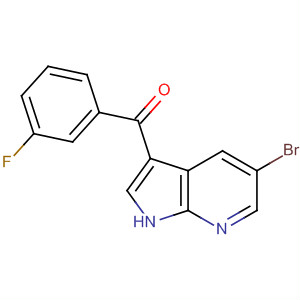 858117-68-7  Methanone, (5-bromo-1H-pyrrolo[2,3-b]pyridin-3-yl)(3-fluorophenyl)-