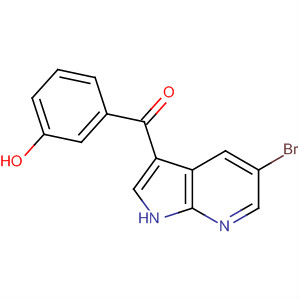 858117-97-2  Methanone, (5-bromo-1H-pyrrolo[2,3-b]pyridin-3-yl)(3-hydroxyphenyl)-