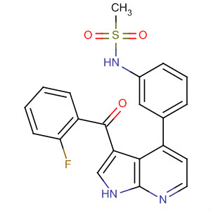 858118-81-7  Methanesulfonamide,N-[3-[3-(2-fluorobenzoyl)-1H-pyrrolo[2,3-b]pyridin-4-yl]phenyl]-