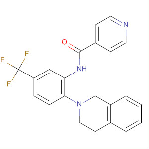 858126-30-4  4-Pyridinecarboxamide,N-[2-(3,4-dihydro-2(1H)-isoquinolinyl)-5-(trifluoromethyl)phenyl]-