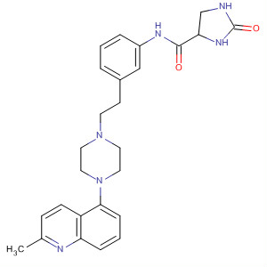 844902-83-6  4-Imidazolidinecarboxamide,N-[3-[2-[4-(2-methyl-5-quinolinyl)-1-piperazinyl]ethyl]phenyl]-2-oxo-