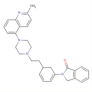 844903-90-8  1H-Isoindol-1-one,2,3-dihydro-2-[3-[2-[4-(2-methyl-5-quinolinyl)-1-piperazinyl]ethyl]phenyl]-