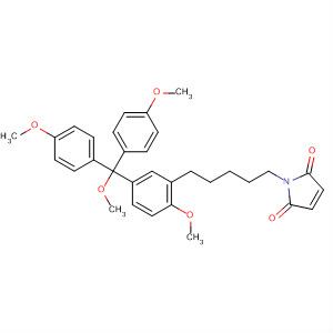 845273-00-9  1H-Pyrrole-2,5-dione,1-[5-[2-methoxy-5-[methoxybis(4-methoxyphenyl)methyl]phenyl]pentyl]-