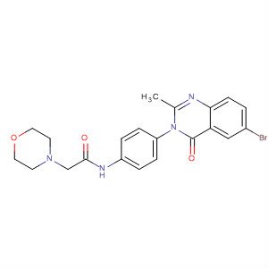 84546-53-2  4-Morpholineacetamide,N-[4-(6-bromo-2-methyl-4-oxo-3(4H)-quinazolinyl)phenyl]-