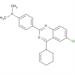 84570-95-6  Benzenamine,4-(6-chloro-1,2,3,4-tetrahydro-4-phenyl-2-quinazolinyl)-N,N-dimethyl-