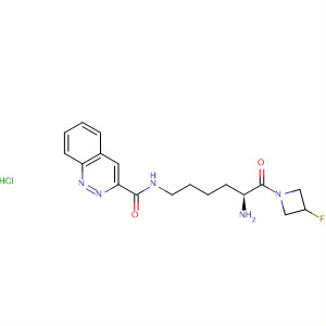 845782-03-8  2-Quinoxalinecarboxamide,N-[(5S)-5-amino-6-(3-fluoro-1-azetidinyl)-6-oxohexyl]-,monohydrochloride