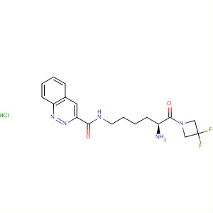 845782-06-1  2-Quinoxalinecarboxamide,N-[(5S)-5-amino-6-(3,3-difluoro-1-azetidinyl)-6-oxohexyl]-,monohydrochloride