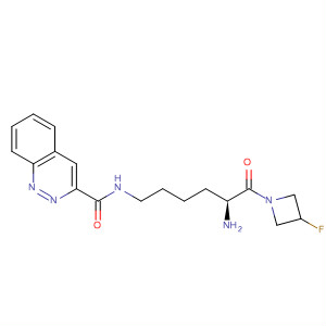 845783-00-8  2-Quinoxalinecarboxamide,N-[(5S)-5-amino-6-(3-fluoro-1-azetidinyl)-6-oxohexyl]-
