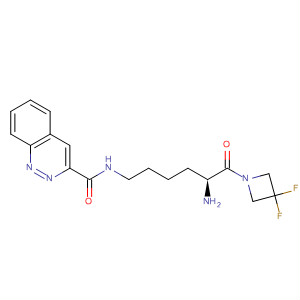 845783-08-6  2-Quinoxalinecarboxamide,N-[(5S)-5-amino-6-(3,3-difluoro-1-azetidinyl)-6-oxohexyl]-