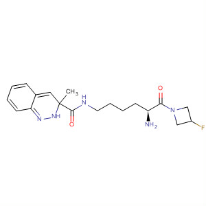 845783-18-8  2-Quinoxalinecarboxamide,N-[(5S)-5-amino-6-(3-fluoro-1-azetidinyl)-6-oxohexyl]-3-methyl-