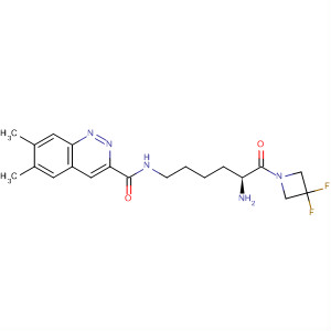 845783-30-4  2-Quinoxalinecarboxamide,N-[(5S)-5-amino-6-(3,3-difluoro-1-azetidinyl)-6-oxohexyl]-6,7-dimethyl-