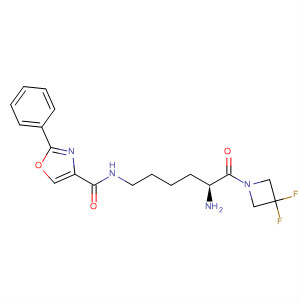 845783-45-1  4-Oxazolecarboxamide,N-[(5S)-5-amino-6-(3,3-difluoro-1-azetidinyl)-6-oxohexyl]-2-phenyl-