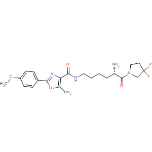 845783-61-1  4-Oxazolecarboxamide,N-[(5S)-5-amino-6-(3,3-difluoro-1-pyrrolidinyl)-6-oxohexyl]-2-(4-methoxyphenyl)-5-methyl-