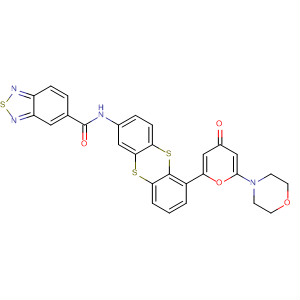 845931-81-9  2,1,3-Benzothiadiazole-5-carboxamide,N-[6-[6-(4-morpholinyl)-4-oxo-4H-pyran-2-yl]-2-thianthrenyl]-