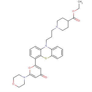 845934-45-4  4-Piperidinecarboxylic acid,1-[3-[4-[6-(4-morpholinyl)-4-oxo-4H-pyran-2-yl]-10H-phenothiazin-10-yl]propyl]-, ethyl ester