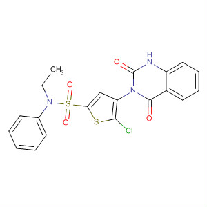 847166-58-9  2-Thiophenesulfonamide,5-chloro-4-(1,4-dihydro-2,4-dioxo-3(2H)-quinazolinyl)-N-ethyl-N-phenyl-