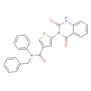 847168-34-7  3-Thiophenecarboxamide,5-(1,4-dihydro-2,4-dioxo-3(2H)-quinazolinyl)-N-phenyl-N-(phenylmethyl)-