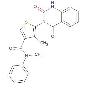847168-43-8  3-Thiophenecarboxamide,5-(1,4-dihydro-2,4-dioxo-3(2H)-quinazolinyl)-N,4-dimethyl-N-phenyl-
