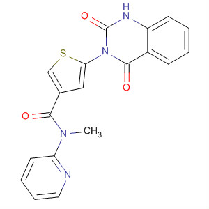 847168-44-9  3-Thiophenecarboxamide,5-(1,4-dihydro-2,4-dioxo-3(2H)-quinazolinyl)-N-methyl-N-2-pyridinyl-